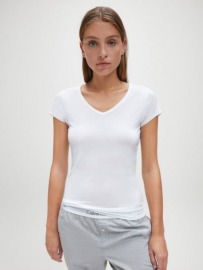Calvin Klein Ruhák HU219860 | Calvin Klein Cotton Luxe Női Felsők Fehér